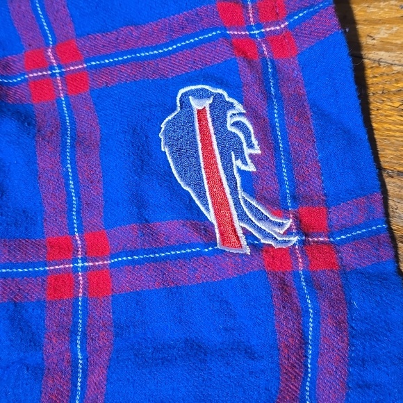 Buffalo Bills Mens Plaid Boxer Short Size Meduim Blue/Red - Picture 3 of 4